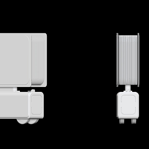 Modern mobile heating machine 3d model