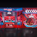 China New Rap Stage Design With Red Blue Theme And Decorative Elements