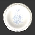 Elegant White Porcelain Jar With Blue Floral Patterns And Lid Design