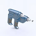 Two Blue Industrial Power Drills With Modern Design And Ergonomic Grip