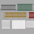 Various Radiator Styles With Color Options Like White Grey Green Yellow And Red