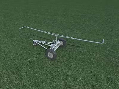 reel rotor sprinkler irrigation farmland irrigation 3d model