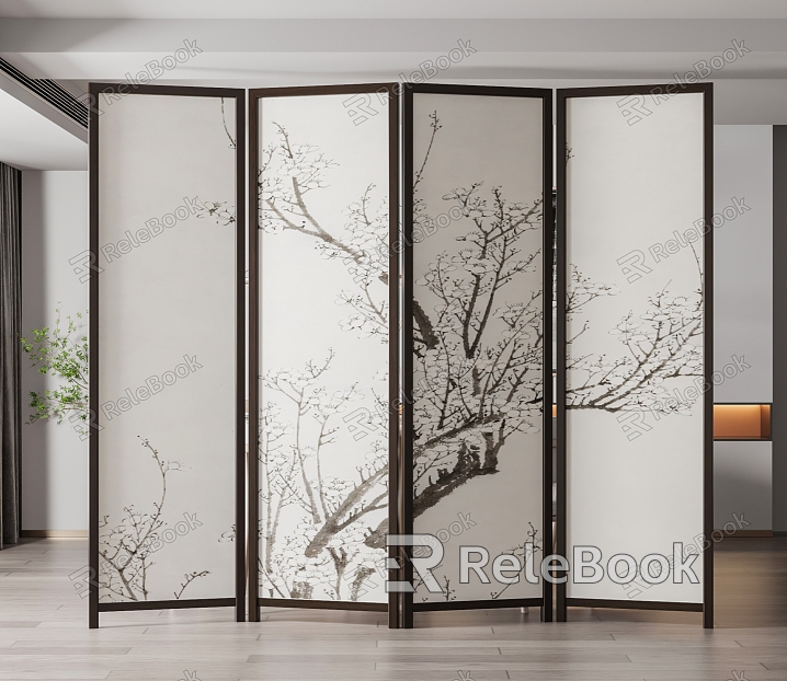 New Chinese Style Screen Screen Partition model