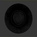 Stylish Black Wide Brimmed Hat Featuring Leather Band For Everyday Use