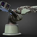 Light machine gun Turret machine gun Turret machine gun Turret machine gun weapon shell 3d model