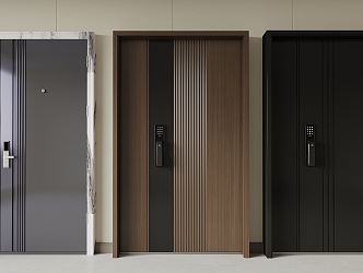 Entry door 3d model