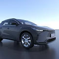 Gray SUV with Modern Sleek Exterior Design LED Headlights and Silver Alloy Wheels
