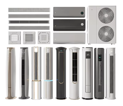 Air Conditioner Fans with Various Styles Modern Designs and Efficient Cooling Functions 3d model