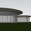 Modern Architecture Curve Building Curve Sales Department Curve Commercial Restaurant Bookstore Rural Architecture Exhibition Center 3d model