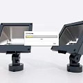 Modern Black Downlights And Spotlights With Square Housing Silver Reflector
