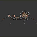 Robot Spider Robot Mecha Spider Science Fiction Spider Mechanical Spider Battery Spider Tower Defense 3d model