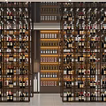 Tobacco and Liquor Store Spacious Retail Interior With Shelves Stocked Wines Tobacco Products