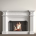 French Fireplace 3d model