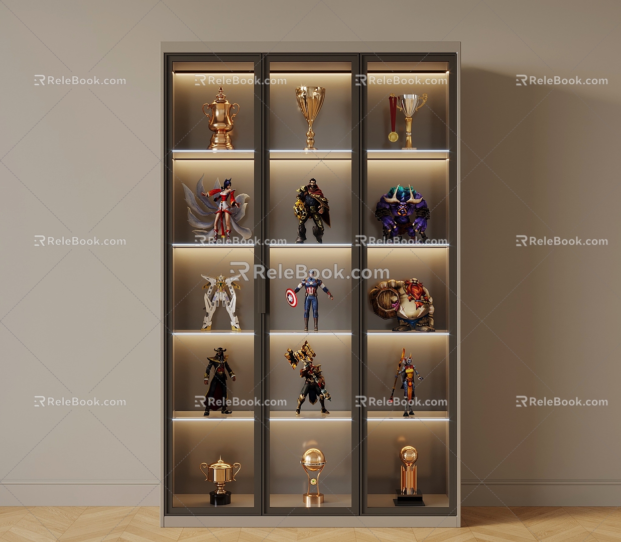 Decorative Cabinet Ornaments Trophy 3d model