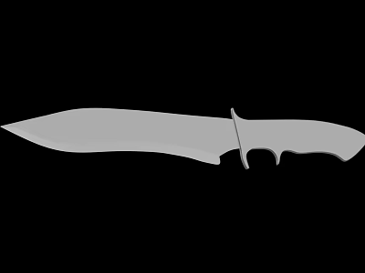 Weapon Knife With Sharp Blade And Ergonomic Handle Design For Utility Use 3d model