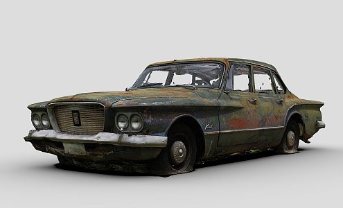 an old car 3d model