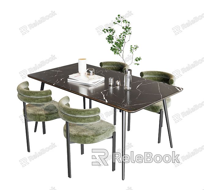 Modern Dining Table Chair Combination Dining Table Chair model