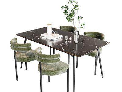 Modern Dining Table Chair Combination Dining Table Chair model