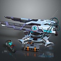 laser tower turret turntable sci-fi tower defense game tower defense sci-fi turret game turret game turret 3d model