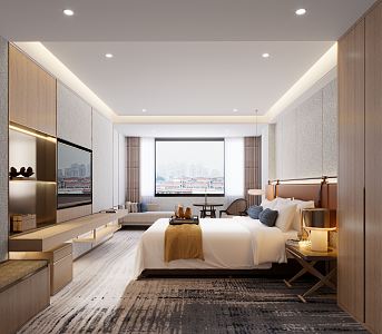 New Chinese Guest Room 3d model