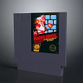 Colorful Food Themed Wario Bros Game Cartridge With Retro Design Elements