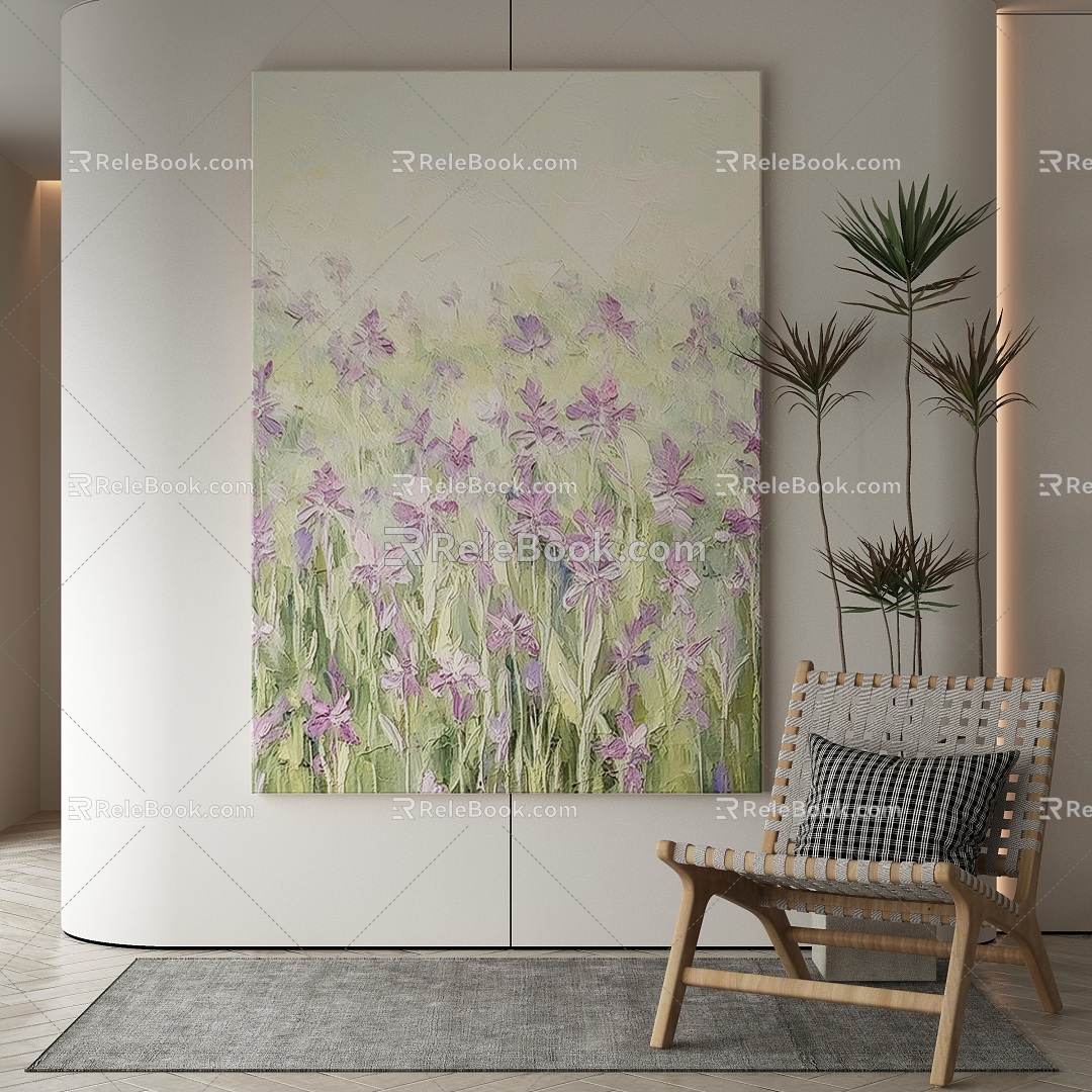 modern decorative painting 3d model