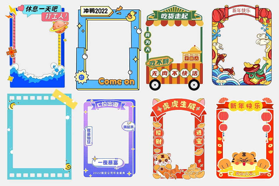 Commercial Display Frames With Diverse Styles And Themes For Business Promotion Use 3d model 