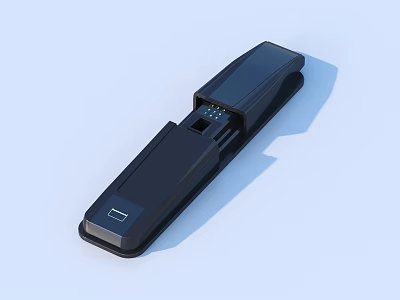 Black Nail Clipper With Cover For Daily Living Supplies Use 3d model