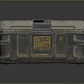 Sturdy Metallic Equipment Case With Digital Panel Yellow Warning Label And Secure Latch