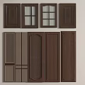 Various Kitchen Cabinet Doors With Different Wooden Designs And Glass Panels