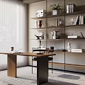 Modern study 3d model