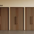 Elegant Wooden Double Doors Display With Various Designs And Brass Handles