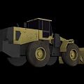Ultra-low surface optimization loader engineering vehicle scene necessary 3d model