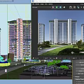 Modern High Rise Residential Building With Landscaped Greenery And Pathway Surroundings