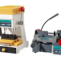 Modern key machine with key machine hardware equipment 3d model
