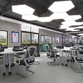 Auto Parts Specialty Store with Modern Display Area Wheels Tools and Workbenches