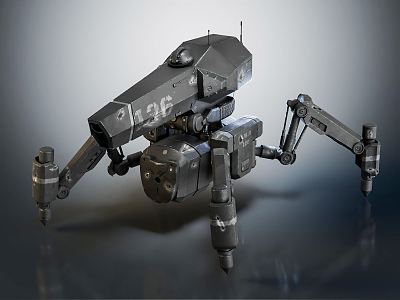 INDUSTRIAL LOFT ROBOT SPIDER MACHINERY SPIDER MACHINERY 3d model