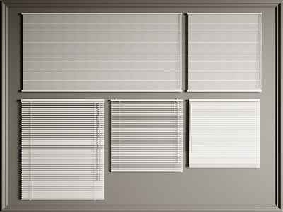 venetian blinds blackout blinds roller blinds 3d model