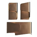 Stylish Modern Wall Sconce with Sleek Curved Metallic Finish for Contemporary Home Decor