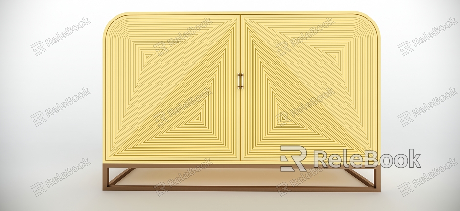 Modern Entrance Cabinet Side Cabinet Storage Cabinet Decorative Cabinet model