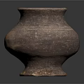 Handcrafted Textured Terracotta Vase As Decorative Accent For Rustic Furniture