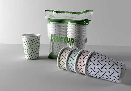 Modern Paper Cup Paper Cup 3d model