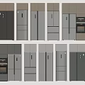 Modern Style Refrigerators and Freezers with Various Color Options and Door Designs