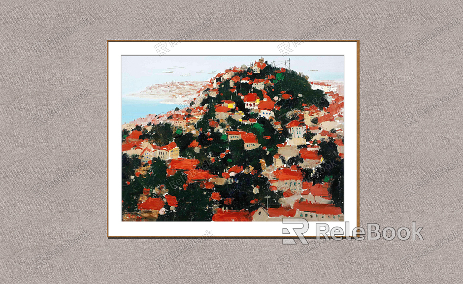 Modern Oil Painting Wu Guanzhong Oil Products model