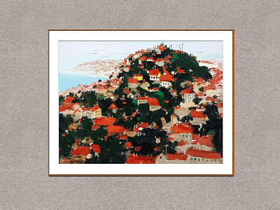 Modern Oil Painting Wu Guanzhong Oil Products model