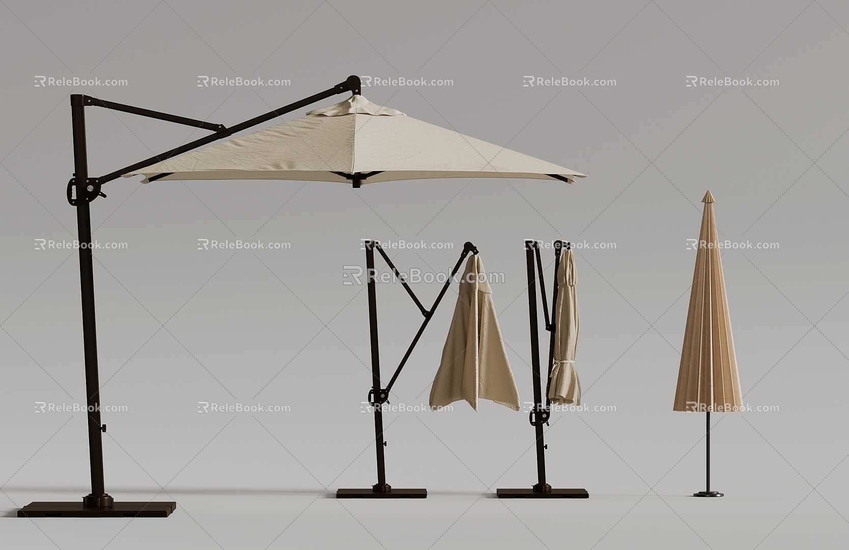 Outdoor parasol 3d model