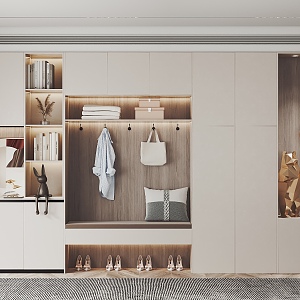 Wardrobe Decorative Cabinet Bedroom Wardrobe Ornaments Decorations Furnishings 3d model