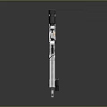 Futuristic Sci Fi Rifle With Metallic Body Detailed Components And Modern Design