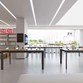 China Unicom Retail Store With Displayed Mobile Devices And Modern Interior Design 3d model