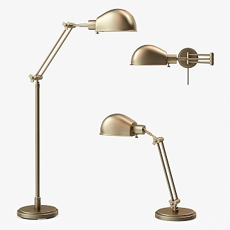 Retro floor lamp 3d model